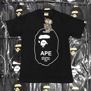 AMIRI Black T-Shirt with White Ape Graphic